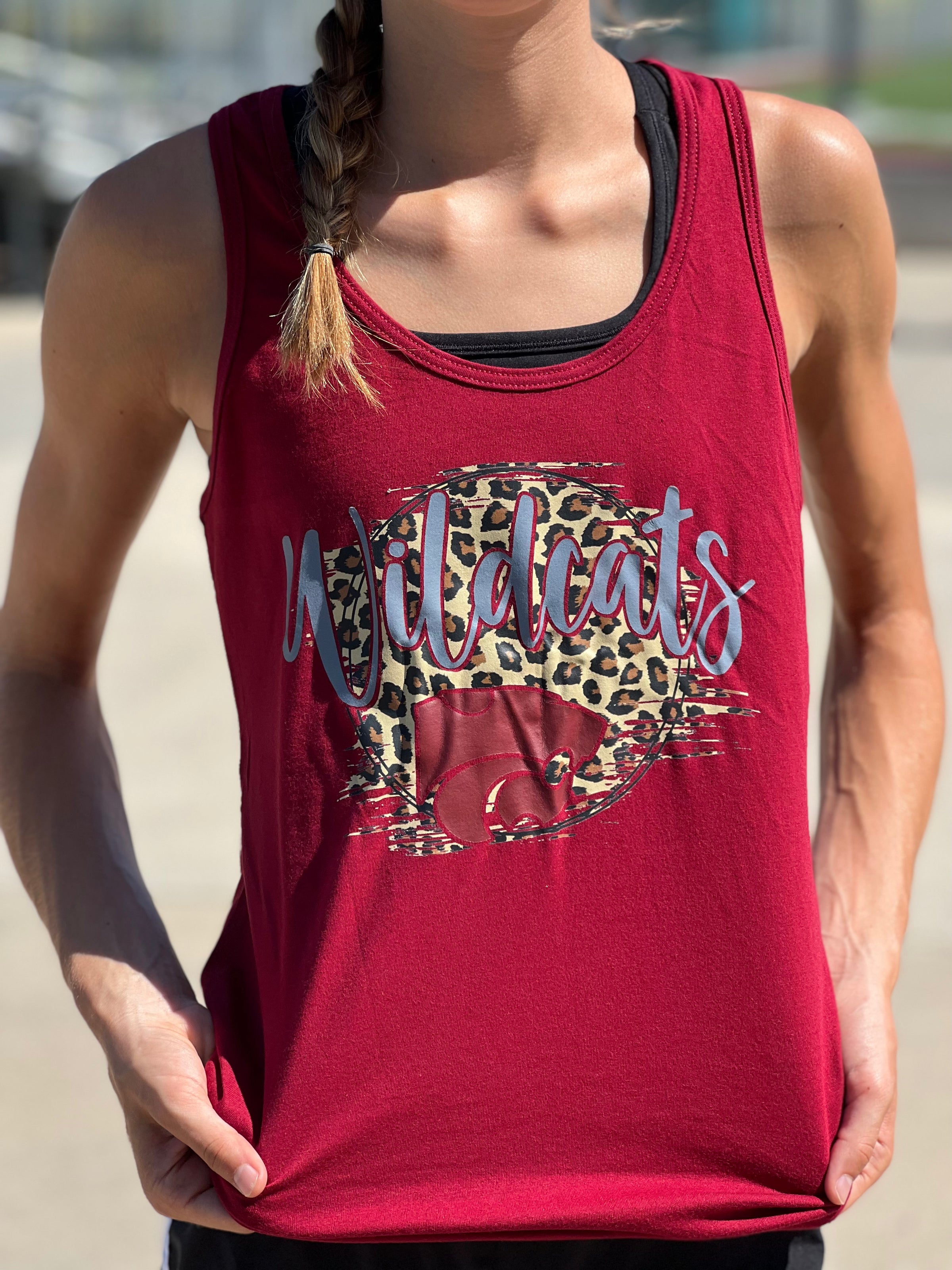 Wildcats Leopard Mascot Tank