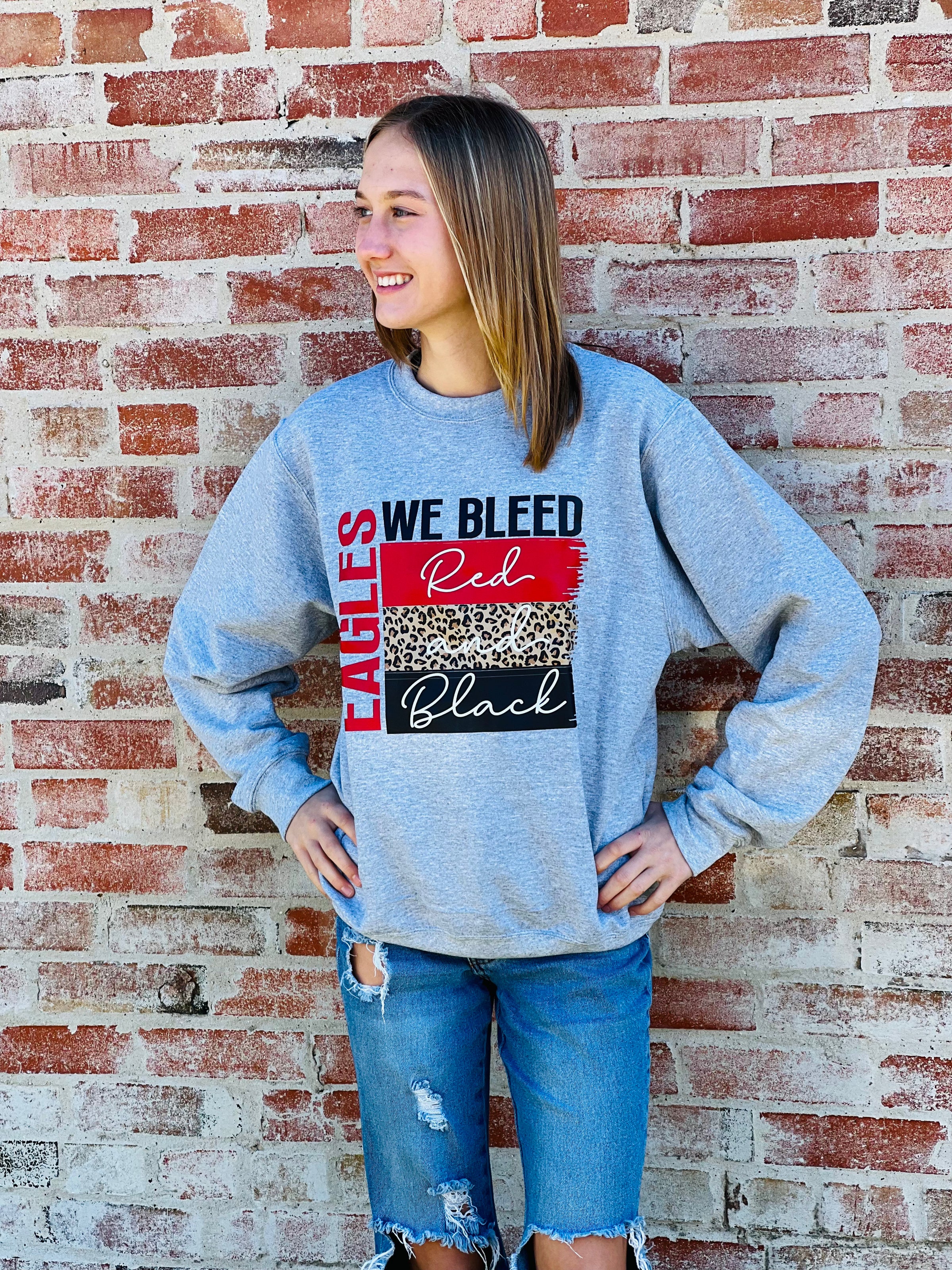 Eagles We Bleed Crew Sweatshirt (Youth & Adult)