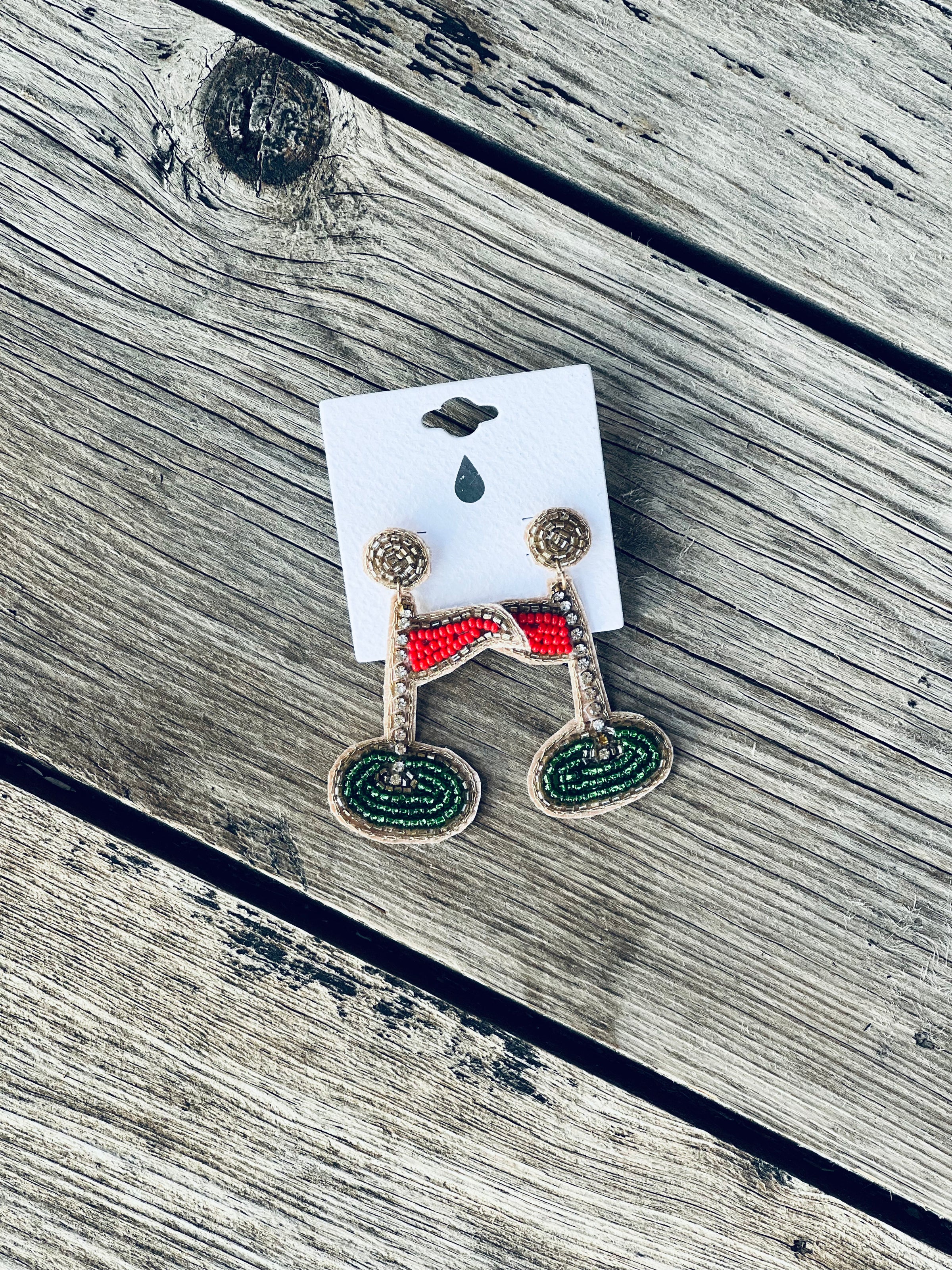 Beaded Golf Flag Dangles