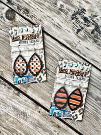 Black & Orange Halloween Miranda Earrings