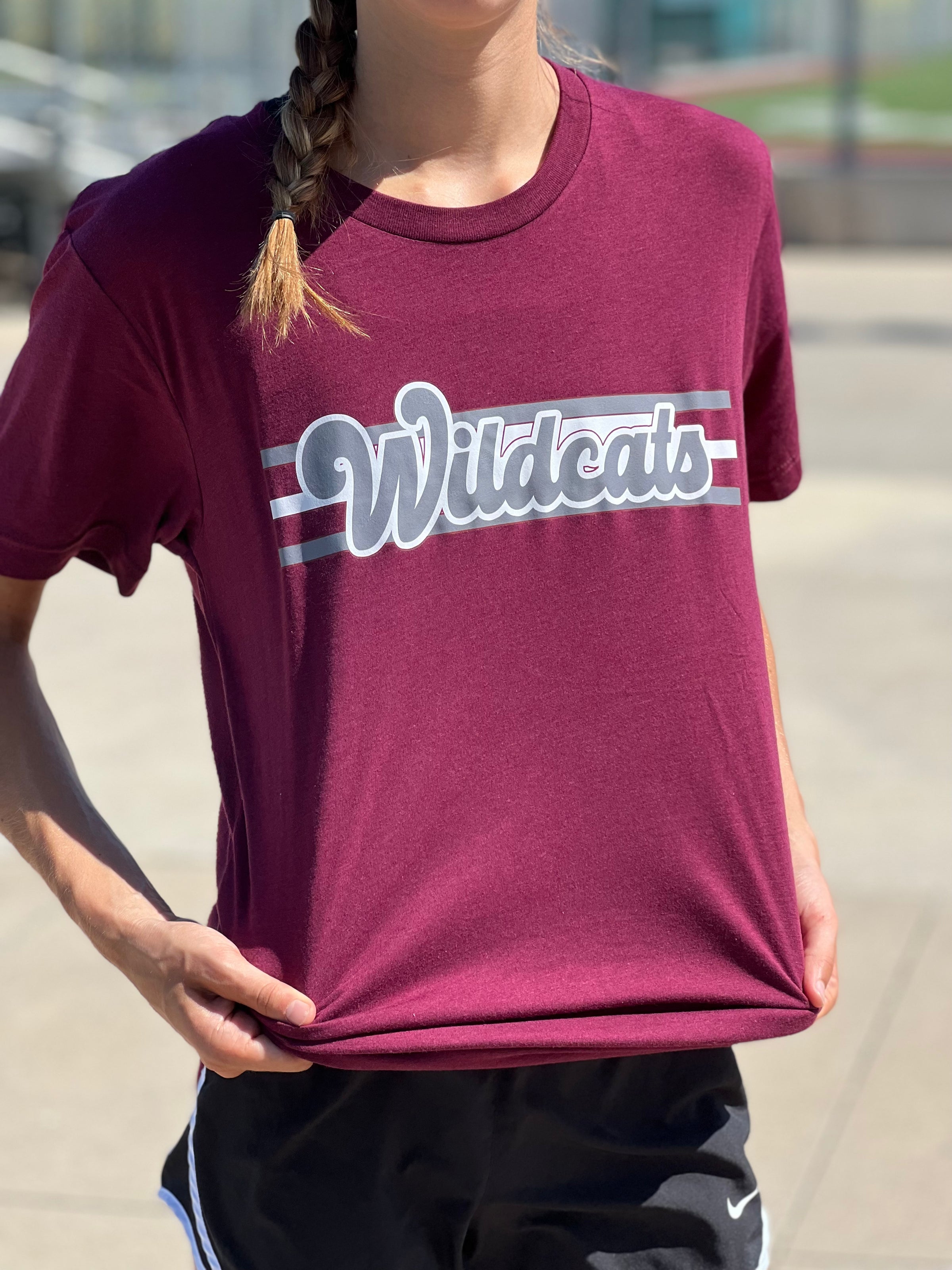Wildcats Retro Script Tee