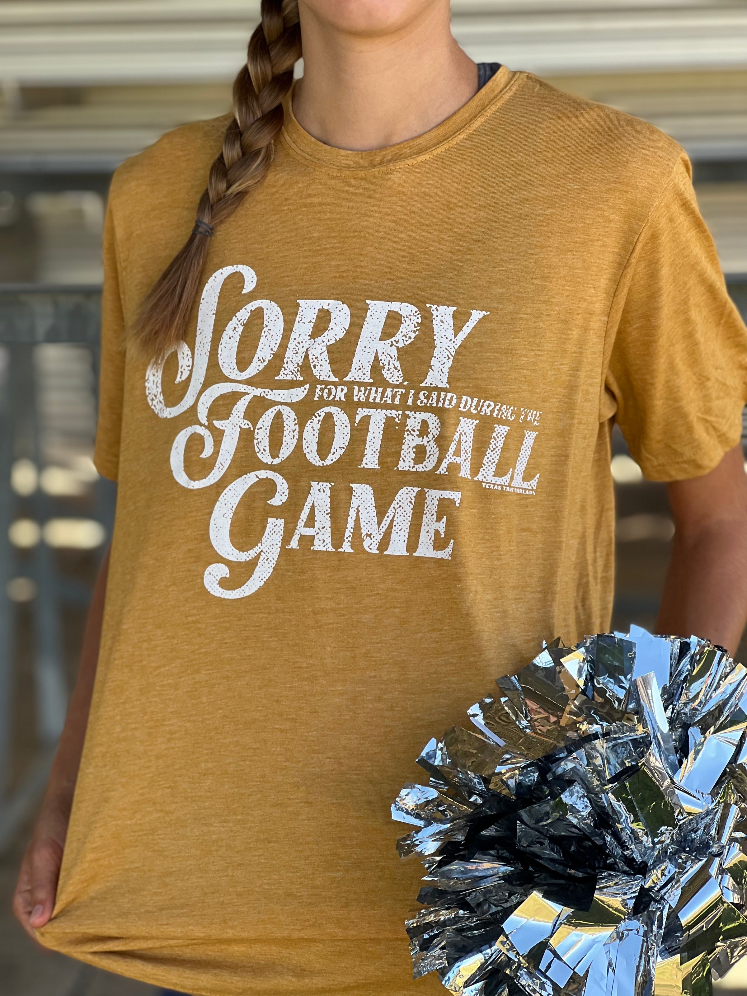 Antique Gold Sorry For What I Said Tee