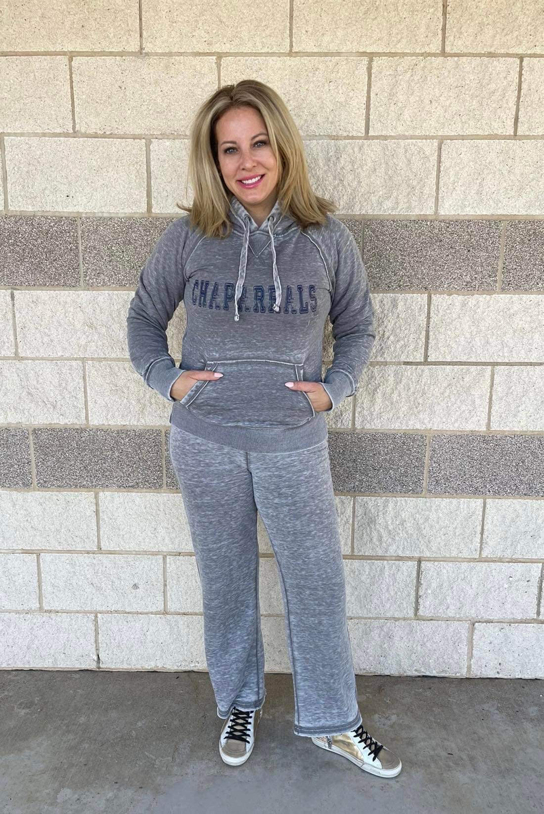 Acid Wash Chaps Mascot Hoodie