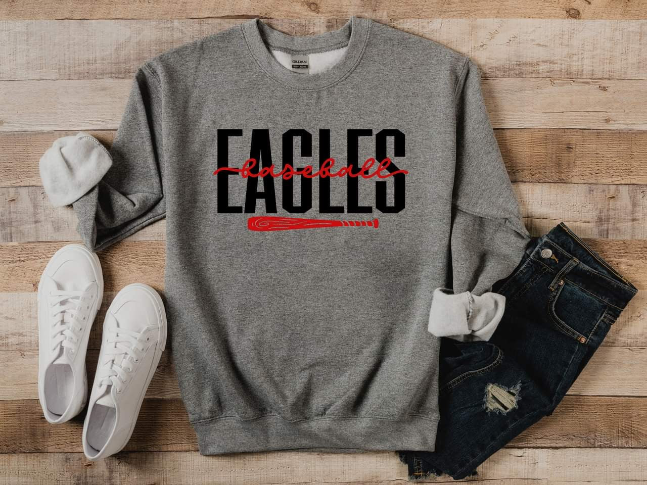 Eagles Baseball Crew Sweatshirt