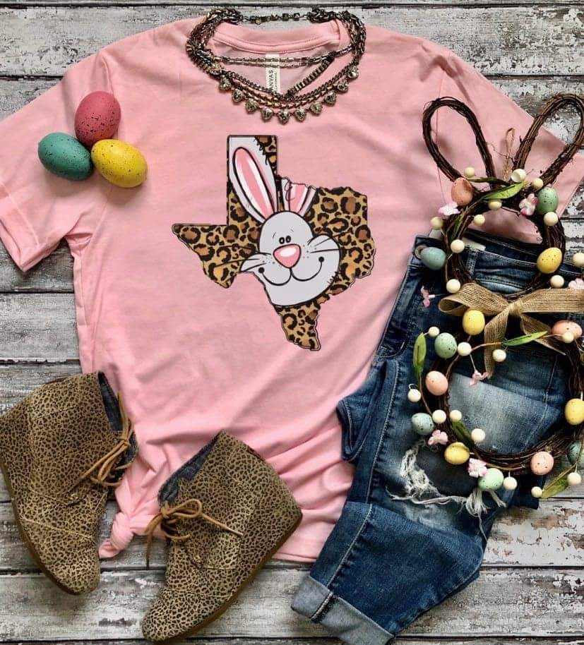 Youth Leopard Texas Bunny Tee